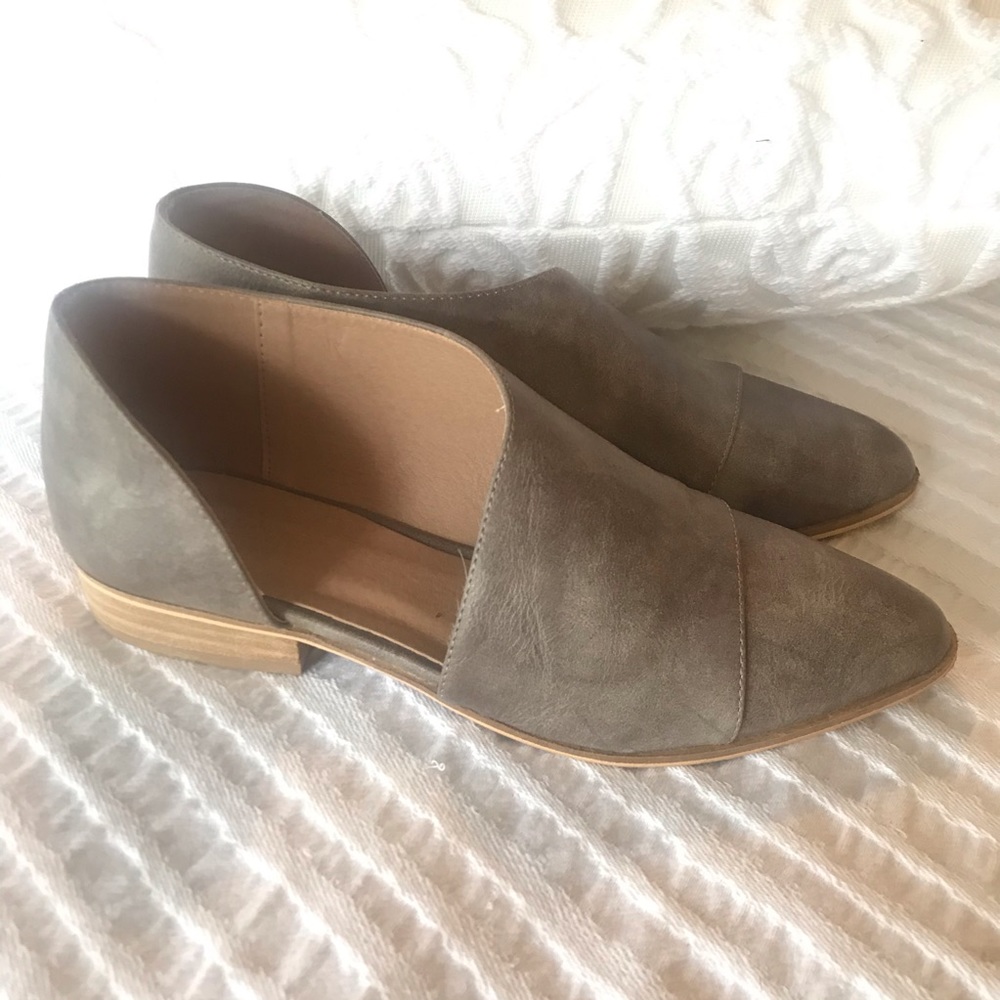Catherine Zwan d'Orsay Flat, gray, size 8.5